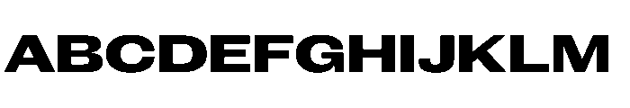 New Doric Extended Extrabold Font UPPERCASE