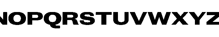 New Doric Extended Extrabold Font UPPERCASE