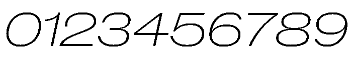 New Doric Extended Thin Italic Font OTHER CHARS