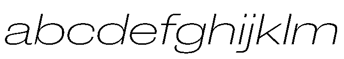 New Doric Extended Thin Italic FONT