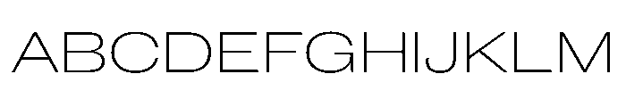 New Doric Extended Thin Font UPPERCASE