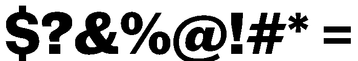 New Doric Extrabold Font OTHER CHARS