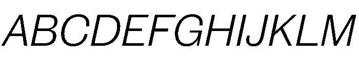 New Doric Light Italic Font UPPERCASE