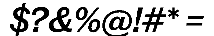 New Doric Medium Italic Font OTHER CHARS
