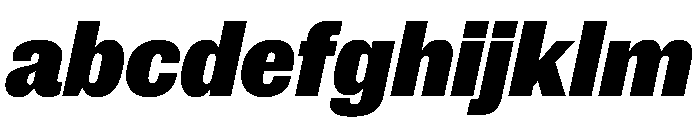 New Doric Narrow Black Italic FONT