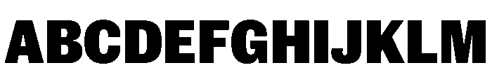 New Doric Narrow Black Font UPPERCASE