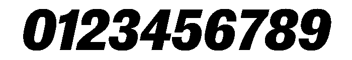 New Doric Narrow Extrabold Italic Font OTHER CHARS