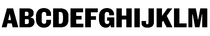 New Doric Narrow Extrabold Font UPPERCASE