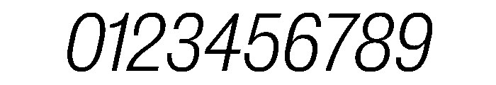 New Doric Narrow Light Italic Font OTHER CHARS