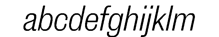 New Doric Narrow Light Italic FONT