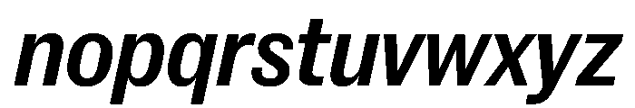 New Doric Narrow Medium Italic Font LOWERCASE