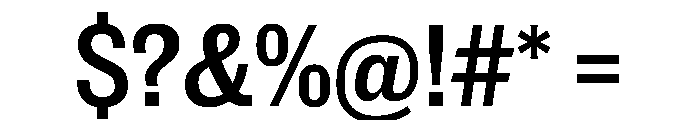 New Doric Narrow Medium Font OTHER CHARS