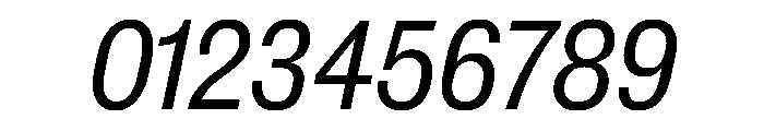 New Doric Narrow Regular Italic Font OTHER CHARS