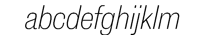 New Doric Narrow Thin Italic FONT