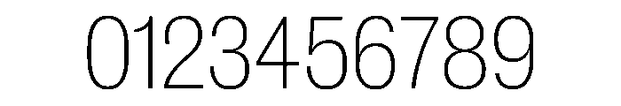 New Doric Narrow Thin Font OTHER CHARS