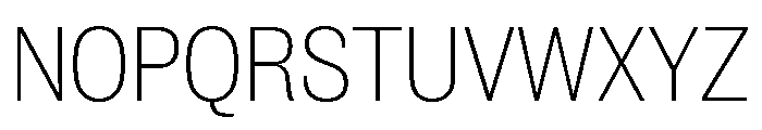 New Doric Narrow Thin Font UPPERCASE