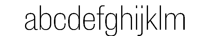 New Doric Narrow Thin FONT