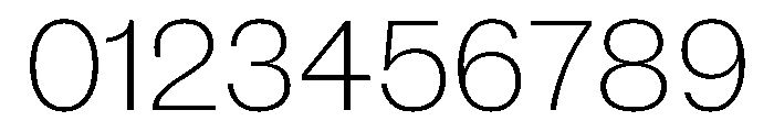 New Doric Thin Font OTHER CHARS