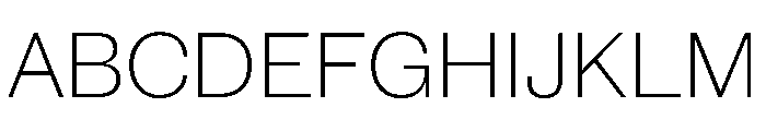 New Doric Thin Font UPPERCASE