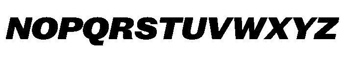New Doric Wide Black Italic Font UPPERCASE