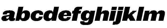 New Doric Wide Black Italic FONT