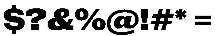New Doric Wide Black Font OTHER CHARS