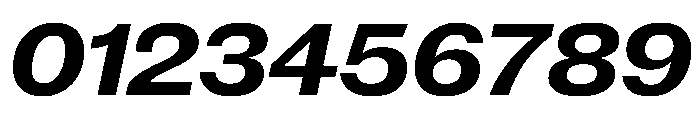 New Doric Wide Bold Italic Font OTHER CHARS