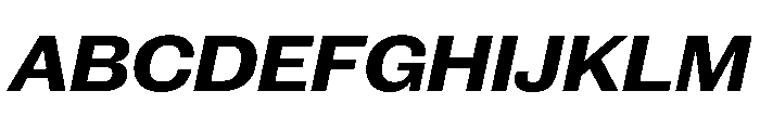 New Doric Wide Bold Italic Font UPPERCASE