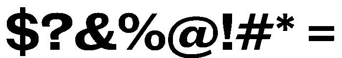 New Doric Wide Bold Font OTHER CHARS