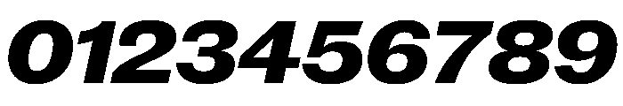 New Doric Wide Extrabold Italic Font OTHER CHARS