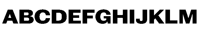 New Doric Wide Extrabold Font UPPERCASE