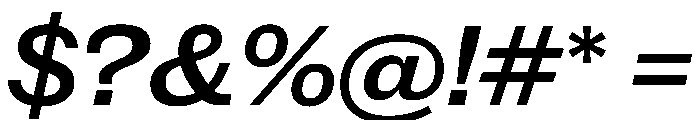 New Doric Wide Medium Italic Font OTHER CHARS