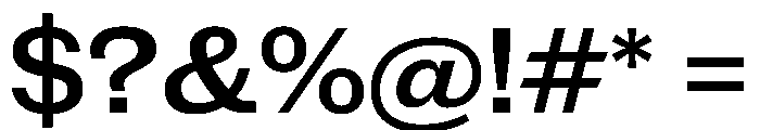 New Doric Wide Medium Font OTHER CHARS