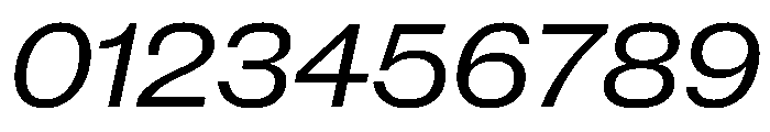 New Doric Wide Regular Italic Font OTHER CHARS