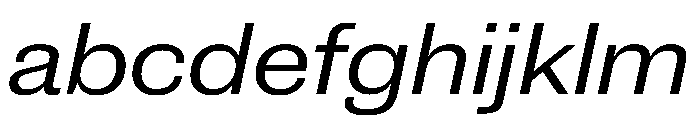 New Doric Wide Regular Italic FONT