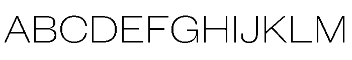 New Doric Wide Thin Font UPPERCASE