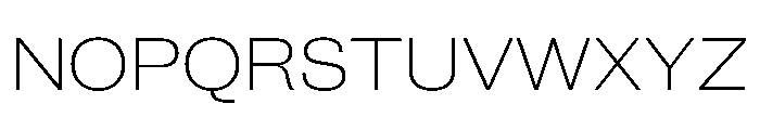 New Doric Wide Thin Font UPPERCASE