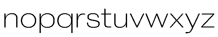 New Doric Wide Thin Font LOWERCASE