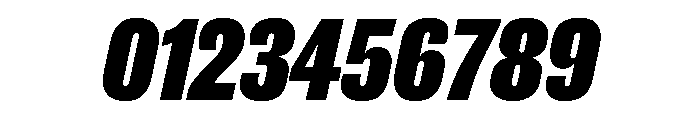 New Doric X Condensed Black Italic Font OTHER CHARS