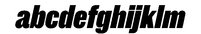 New Doric X Condensed Black Italic FONT