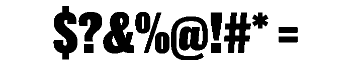 New Doric X Condensed Black Font OTHER CHARS