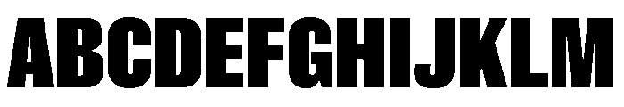 New Doric X Condensed Black Font UPPERCASE