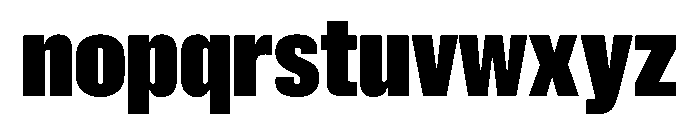 New Doric X Condensed Black Font LOWERCASE