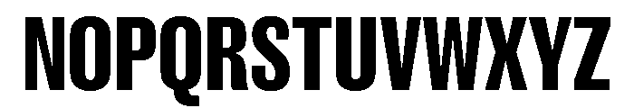 New Doric X Condensed Bold Font UPPERCASE