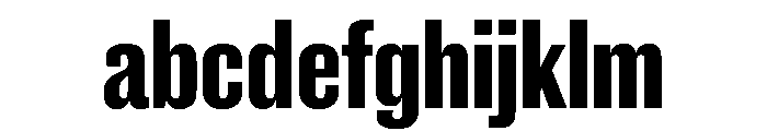 New Doric X Condensed Bold FONT
