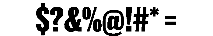 New Doric X Condensed Extrabold Font OTHER CHARS