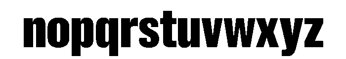 New Doric X Condensed Extrabold Font LOWERCASE