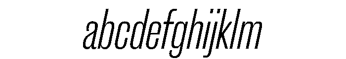 New Doric X Condensed Light Italic FONT