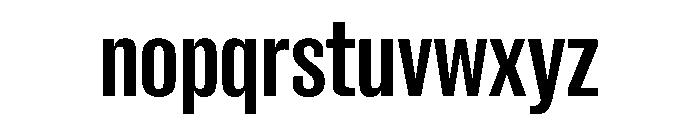 New Doric X Condensed Medium Font LOWERCASE