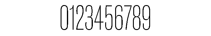 New Doric X Condensed Thin Font OTHER CHARS